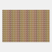  zwart en goudRozen floreel patroon Inpakpapier Vel (Voorkant 3)