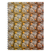  zwart en goudRozen floreel patroon Notitieboek (Voorkant)