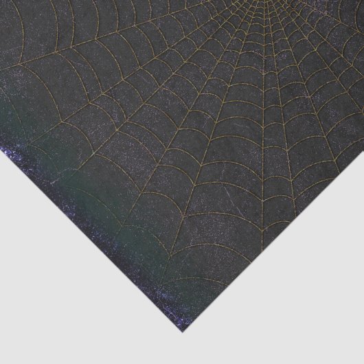  zwart en goudspiderweb tissuepapier (Detail)