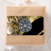 Zwart en goudverven etiket (Insitu)