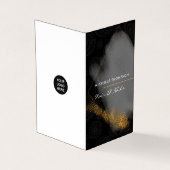 Zwart en goudVisitekaartje Visitekaartje (Buitenkant)