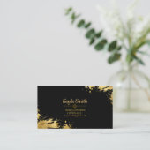 Zwart en goudVisitekaartje Visitekaartje (Staand voorkant)