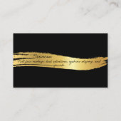 Zwart en goudVisitekaartje Visitekaartje (Achterkant)