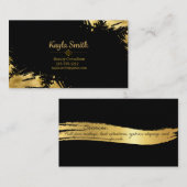 Zwart en goudVisitekaartje Visitekaartje (Voorkant / Achterkant)