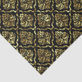 Zwart en goudvocht tissuepapier (Detail)