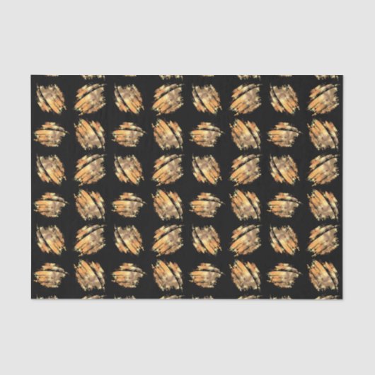 Zwart en goudvormig glam tissuepapier (Voorkant)