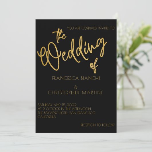 Zwart en goudzuster Kunstdekletjes in deco-stijl Kaart (Staand voorkant)