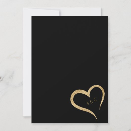 Zwart en goudzuster Kunstdekletjes in deco-stijl Kaart (Achterkant)