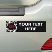 ZWART EN GRAY CAMO BUMPERSTICKER (Op auto)