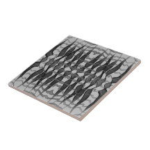 Zwart en grijs Abstract gevederde bloembladeren