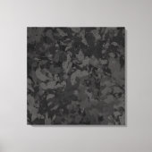 Zwart en grijs abstract grafisch kunst ontwerp canvas afdruk (Voorkant)