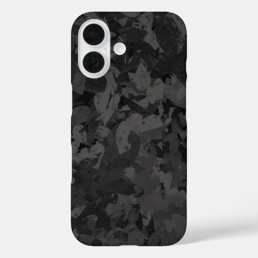 Zwart en grijs abstract grafisch kunst ontwerp Case-Mate iPhone case (Achterkant)