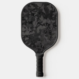 Zwart en grijs abstract grafisch kunst ontwerp pickleball paddle