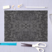 Zwart en grijs abstract grafisch kunst ontwerp tissuepapier (Craft)