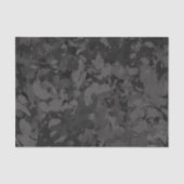 Zwart en grijs abstract grafisch kunst ontwerp tissuepapier (Voorkant)