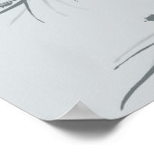 Zwart en grijs abstract ontwerp poster (Hoek)