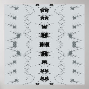 Zwart en grijs abstract ontwerp poster