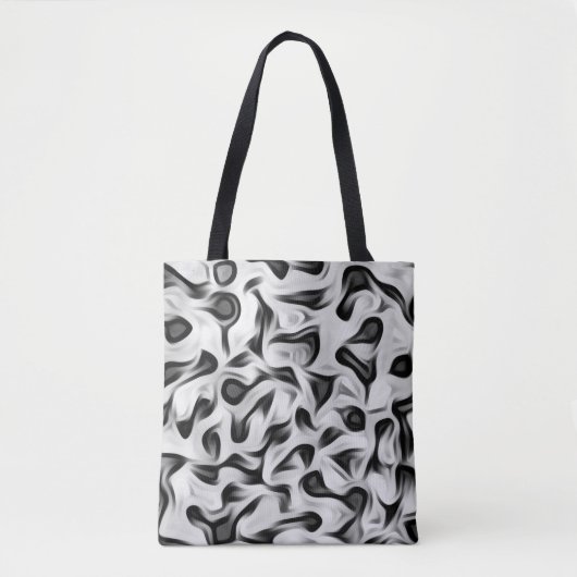 Zwart en grijs Abstracte achtergrond Tote Bag (Voorkant)