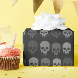 Zwart en grijs afdrukleppapier cadeaupapier