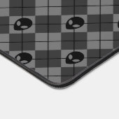 Zwart en Grijs Alien Argyle Patroon Bureaumat (Hoek)