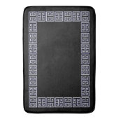 Zwart en Grijs Art Deco Style Badmat (Voorkant Verticaal)