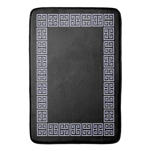 Zwart en Grijs Art Deco Style Badmat (Voorkant Verticaal)