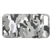 Zwart en grijs Camo-ontwerp Case-Mate iPhone Case (Achterkant (Horizontaal))