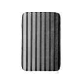 Zwart en grijs Camouflage getextureerde lijn strep Badmat (Voorkant Verticaal)