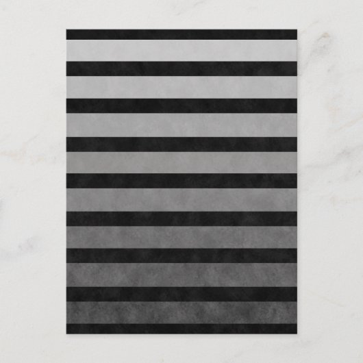 Zwart en grijs Camouflage getextureerde lijn strep Briefkaart (Voorkant)