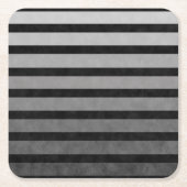 Zwart en grijs Camouflage getextureerde lijn strep Kartonnen Onderzetters (Voorkant)