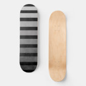 Zwart en grijs Camouflage getextureerde lijn strep Persoonlijk Skateboard (Voorkant)