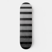Zwart en grijs Camouflage getextureerde lijn strep Persoonlijk Skateboard (Voorkant)