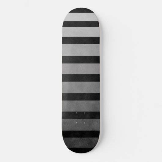 Zwart en grijs Camouflage getextureerde lijn strep Persoonlijk Skateboard (Voorkant)