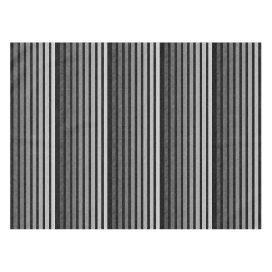 Zwart en grijs Camouflage getextureerde lijn strep Tafelkleed (Voorkant (Horizontaal))