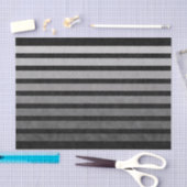 Zwart en grijs Camouflage getextureerde lijn strep Tissuepapier (Craft)