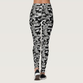 Zwart en grijs camouflage leggings (Achterkant)
