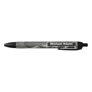 Zwart en Grijs Camouflage Terug naar School Zwarte Inkt Pen
