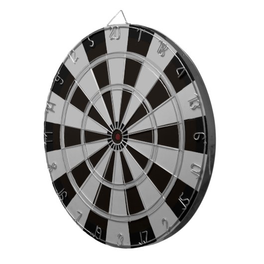 Zwart en grijs Combo 2 Regulation Dart Board Dartbord (Voorkant Rechts)