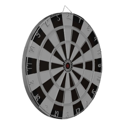 Zwart en grijs Combo 2 Regulation Dart Board Dartbord (Voorkant Links)