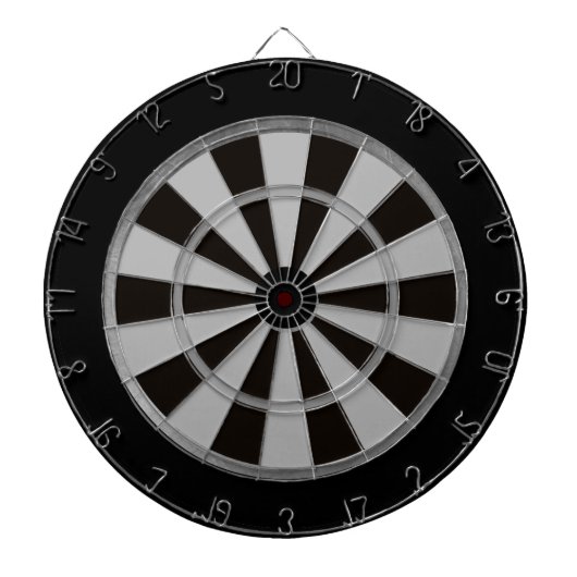 Zwart en grijs Combo Regulation Dart Board Dartbord (Voorkant)