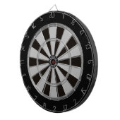 Zwart en grijs Combo Regulation Dart Board Dartbord (Voorkant Rechts)