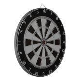 Zwart en grijs Combo Regulation Dart Board Dartbord (Voorkant Links)