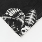 Zwart en grijs doden hoofd Hawk Moth schedel gotis Fleece Deken (Hoek)