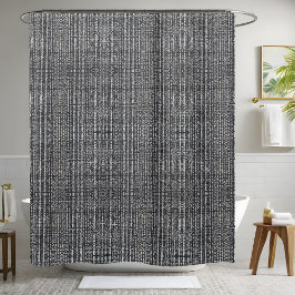 Zwart en grijs douchegordijn stijl 2