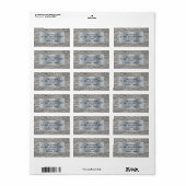 Zwart en grijs etiket (Full Sheet)