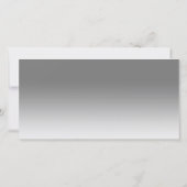 Zwart en grijs Fotocollage Memorial Bedankkaart (Achterkant)