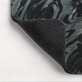 Zwart en grijs gazon kom, mousepad muismat (Hoek)