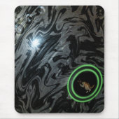Zwart en grijs gazon kom, mousepad muismat (Voorkant)