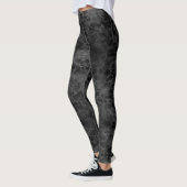 Zwart en grijs gebottteerd patroon leggings (Links)