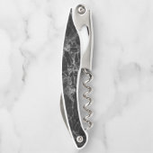 Zwart en grijs gemarmerd kurkentrekker (Achterkant)